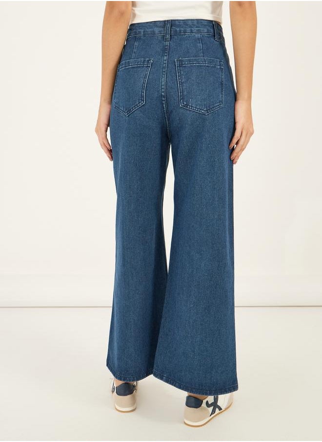 Styli Mid Rise Wide Leg Stretchable Jeans  - Image 4