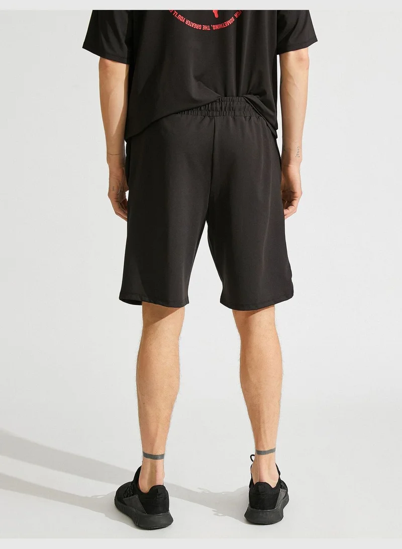 KOTON Printed Basketball Sport Short