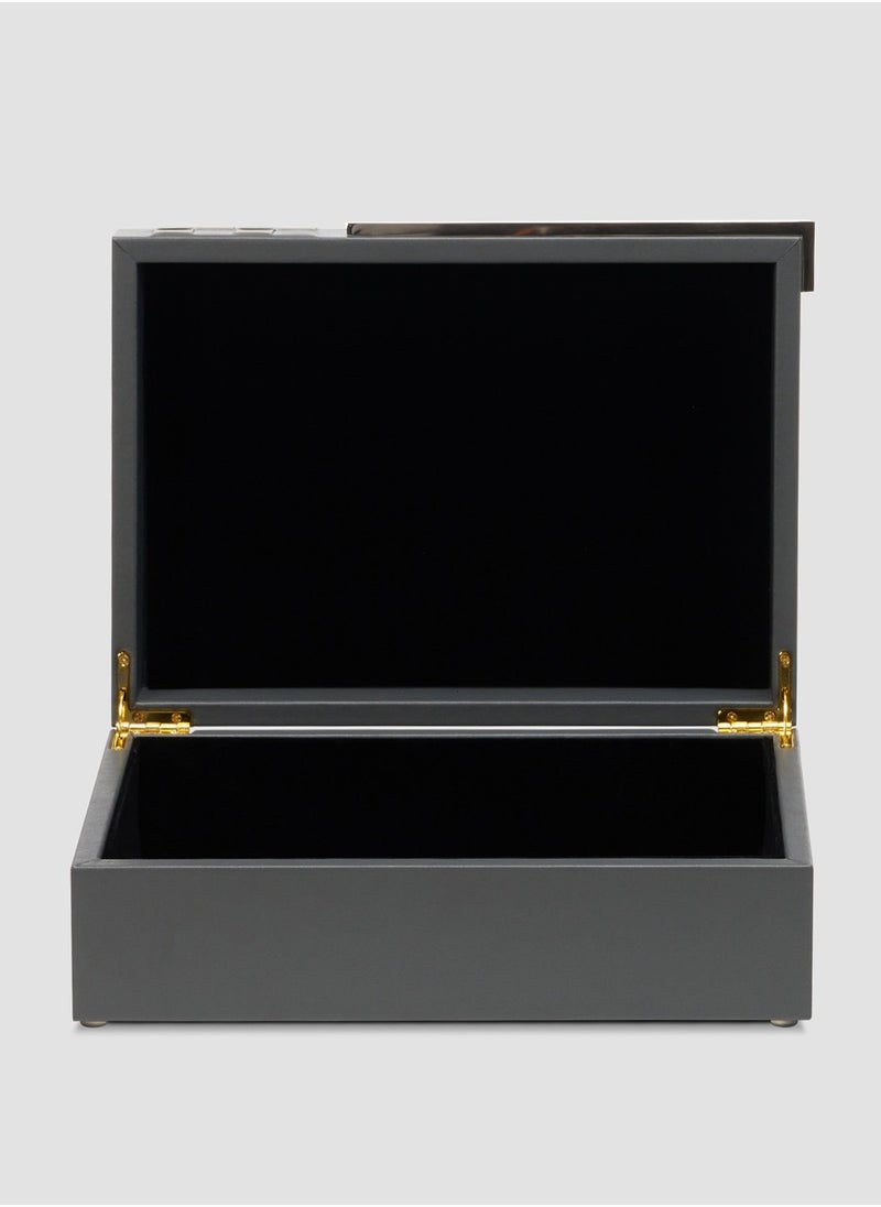 AL HUZAIFA FURNITURE Soleil Storage Box, Microfiber Leather  - Image 2