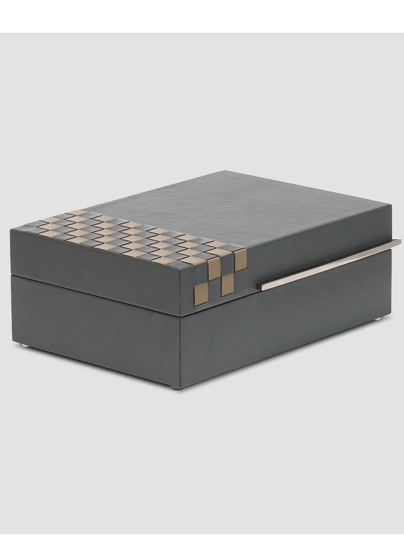 AL HUZAIFA FURNITURE Soleil Storage Box, Microfiber Leather  - Image 1