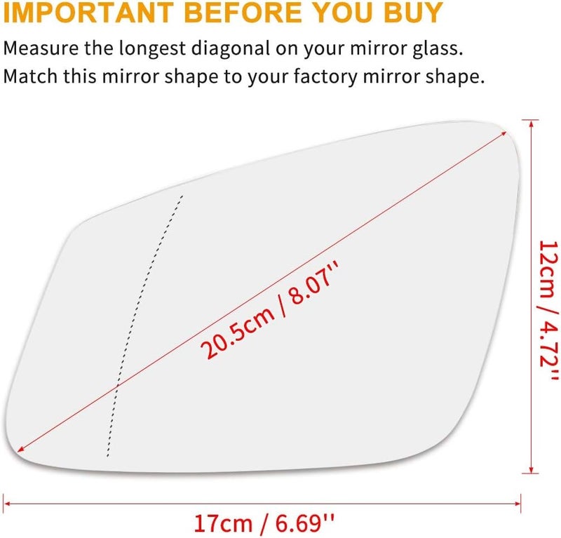 Wivplex Heated Mirror Glass for BMW X1 320i 340i - Image 2