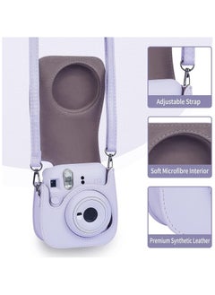 Mmmon Camera Bag Fujifilm Instax Mini 12 Camera Protective Case(Purple)  - Image 3