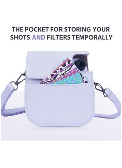 Mmmon Camera Bag Fujifilm Instax Mini 12 Camera Protective Case(Purple)  - Image 4