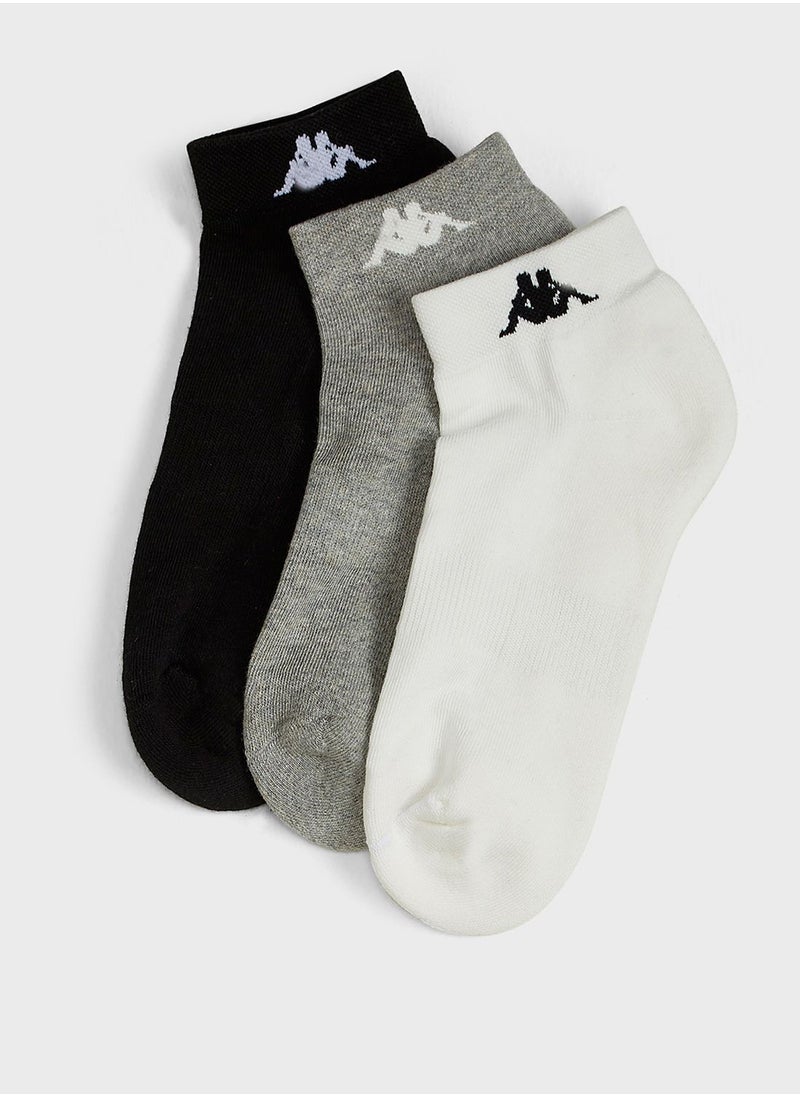Kappa - 3 Pack Logo Crew Socks - Image 1