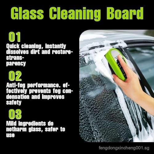 KRIDARSH Automotive Oil Film Cleaning Brush, 2025 Upgrade Clearvision Car Windshield Cleaner, Clearvision Glass Cleaner, 150mll Reusable Oil Film Cleaning Brush for Car Window, Prevents Rain and Fog - Image 2
