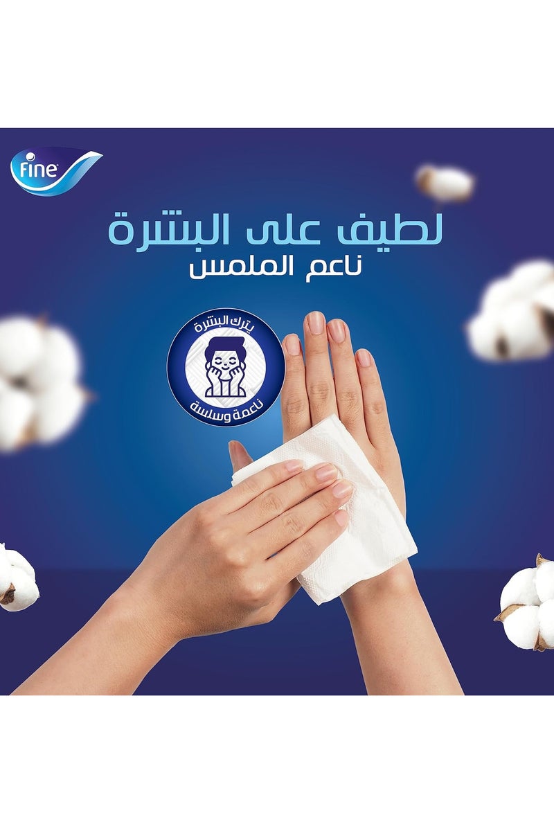 Fine Facial Pocket Tissues, 3 Ply, Pack of 10 x 10, Good for all skin types, Sterilized microfiber tissues for germ protection - Image 3