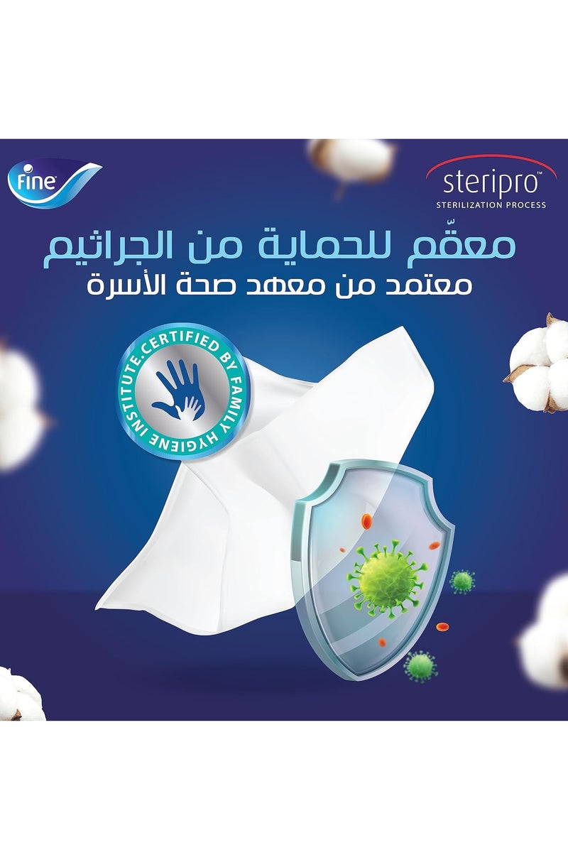 Fine Facial Pocket Tissues, 3 Ply, Pack of 10 x 10, Good for all skin types, Sterilized microfiber tissues for germ protection - Image 5