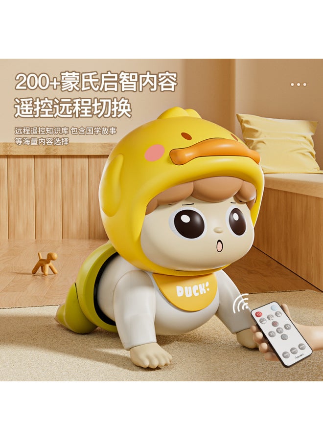 Baby Crawling Baby Practice Head-up Artifact Crawling 0-1 Years Old Baby Training Guide Doll Crawling Electric Educational Toys - Image 2