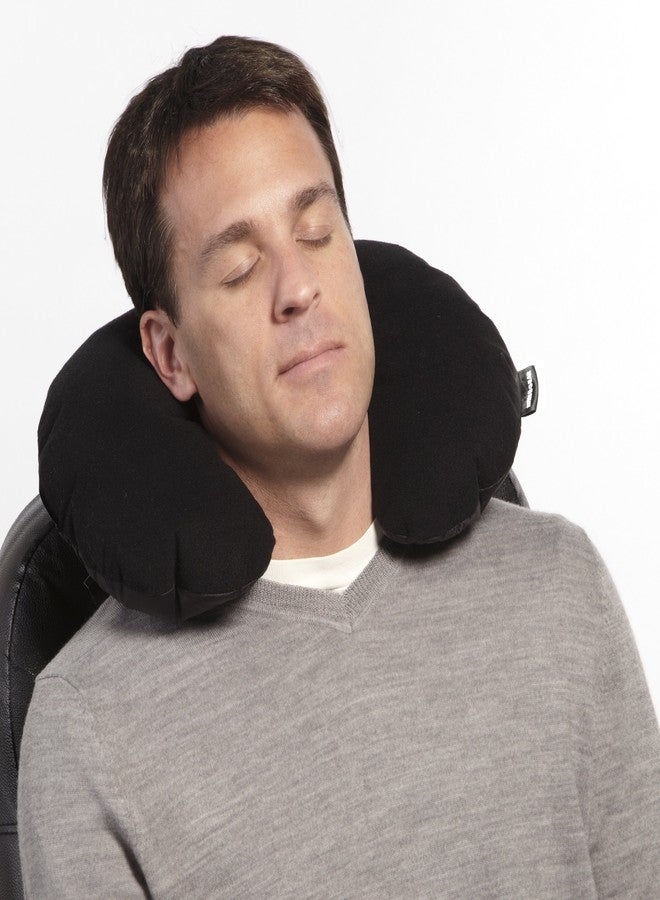 SwissGear Ultra-lite' Inflatable Pillow in Pouch, Black, One Size - Image 2