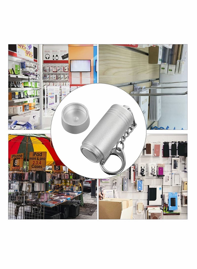 SYOSI Anti-Theft Security Keys Mini Portable Magnetic Key Display Hook Lock Peg Hook Locks Remover Retail Shop Products Supermarket Lock Tool Silver 2Pcs - Image 5