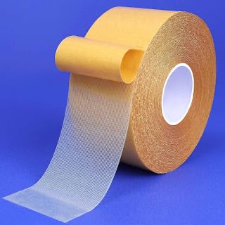 Spitomex Spitomex Transparent DoubleSided Carpet Tape Super Strong Sticky Tape for Carpet Rugs Non Slip Waterproof Removable Mesh Grid Suitable for Hardwood Floors matsWall Hanging 3 Cm 10 meter  - Image 1
