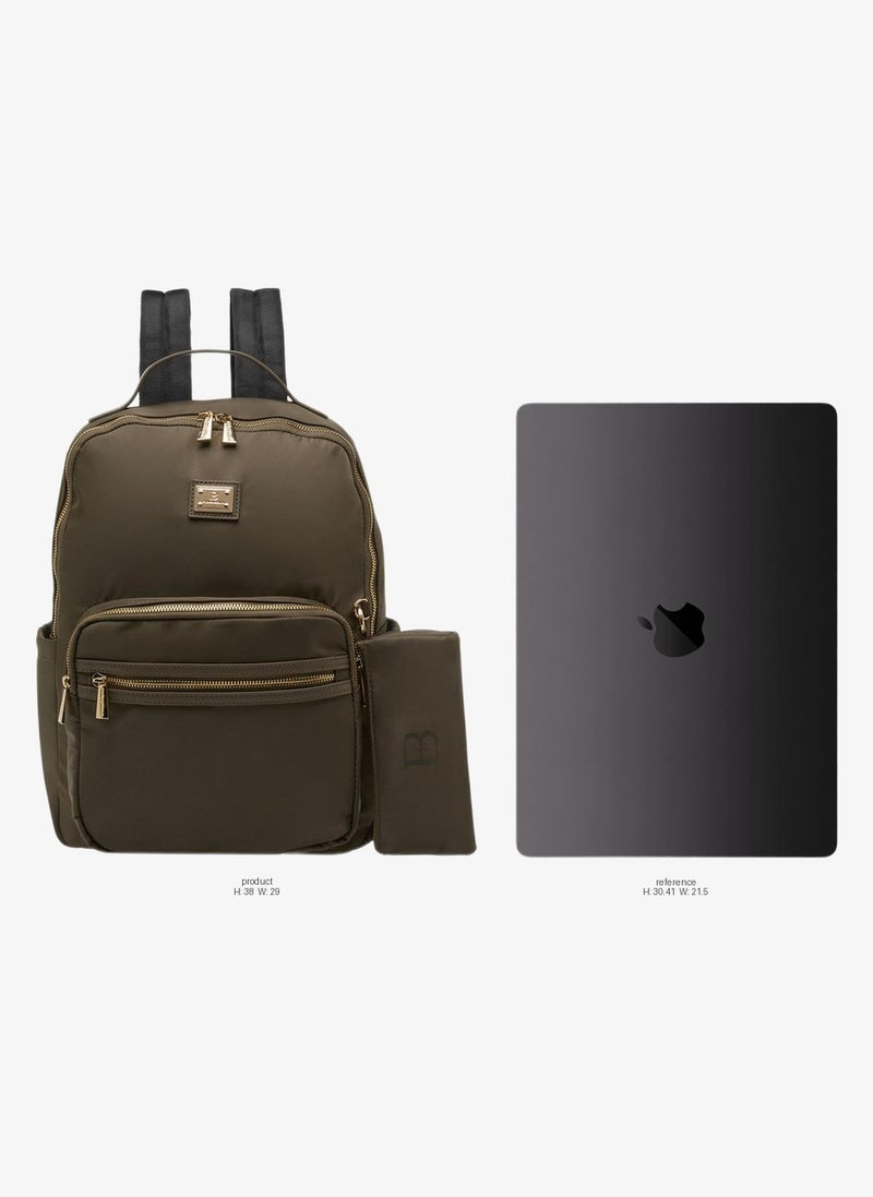 Flora Bella By Shoexpress Solid Backpack With Pouch - Image 2