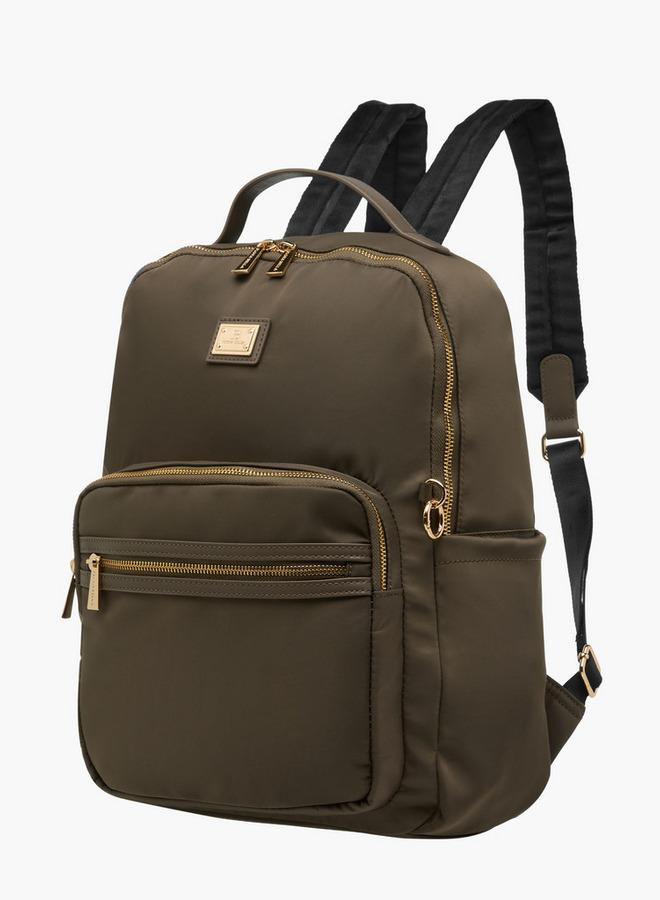 Flora Bella By Shoexpress Solid Backpack With Pouch - Image 4