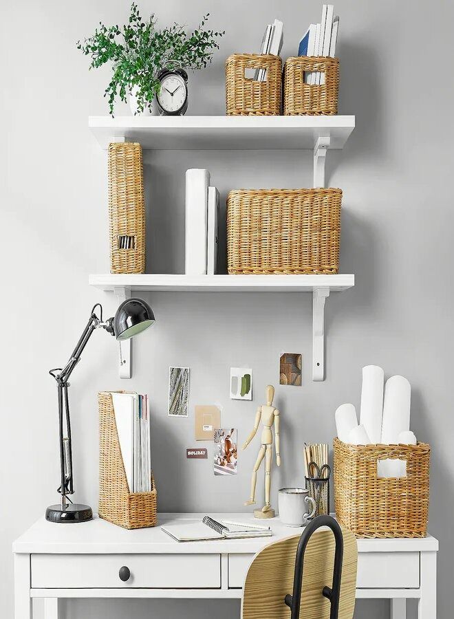 Magazine file, handmade rattan - Image 4