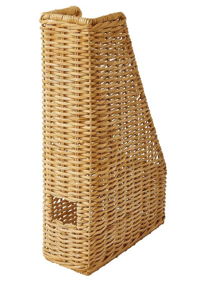Magazine file, handmade rattan - Image 1
