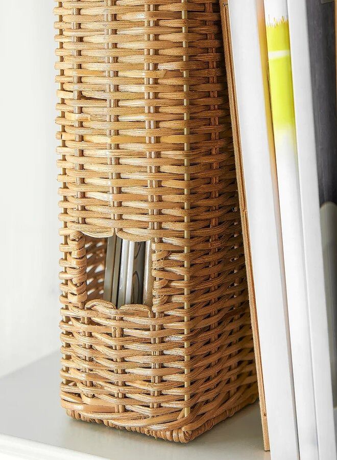 Magazine file, handmade rattan - Image 3
