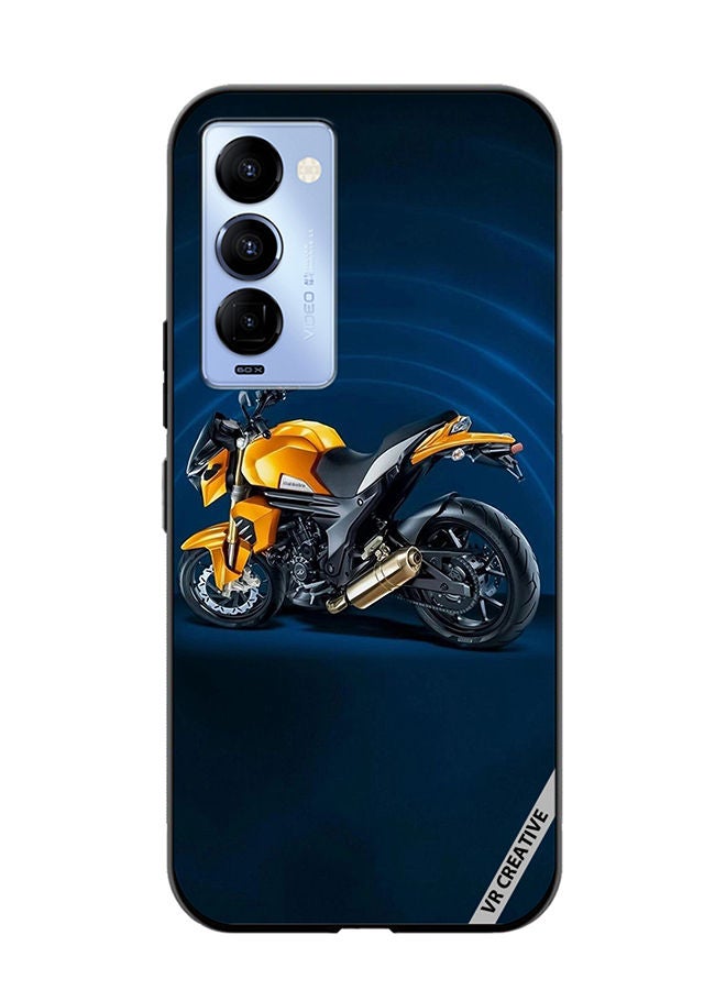 VR CREATIVE Protective Case Cover For Tecno Camon 18/18 P Bike Design Multicolour - Image 1