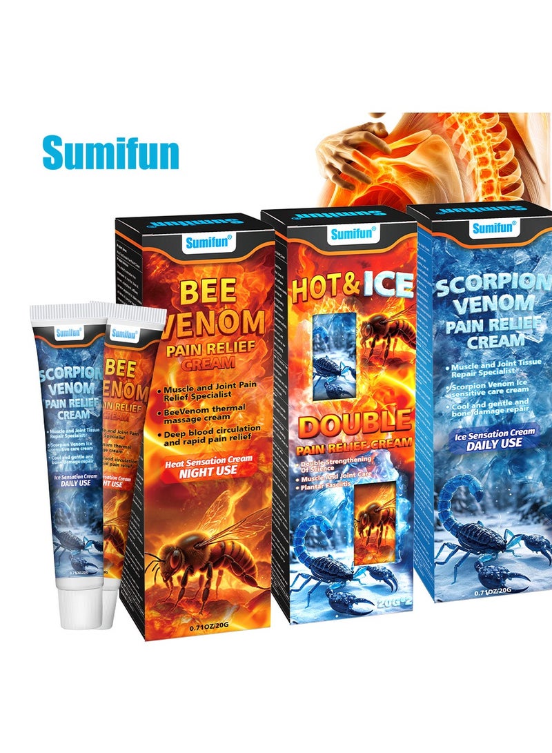 Sumifun Sumifun Ice and hot Dual Sensation Pain-Relieving cream Scorpion Venom Bee Poison Massage Cream  - Image 1