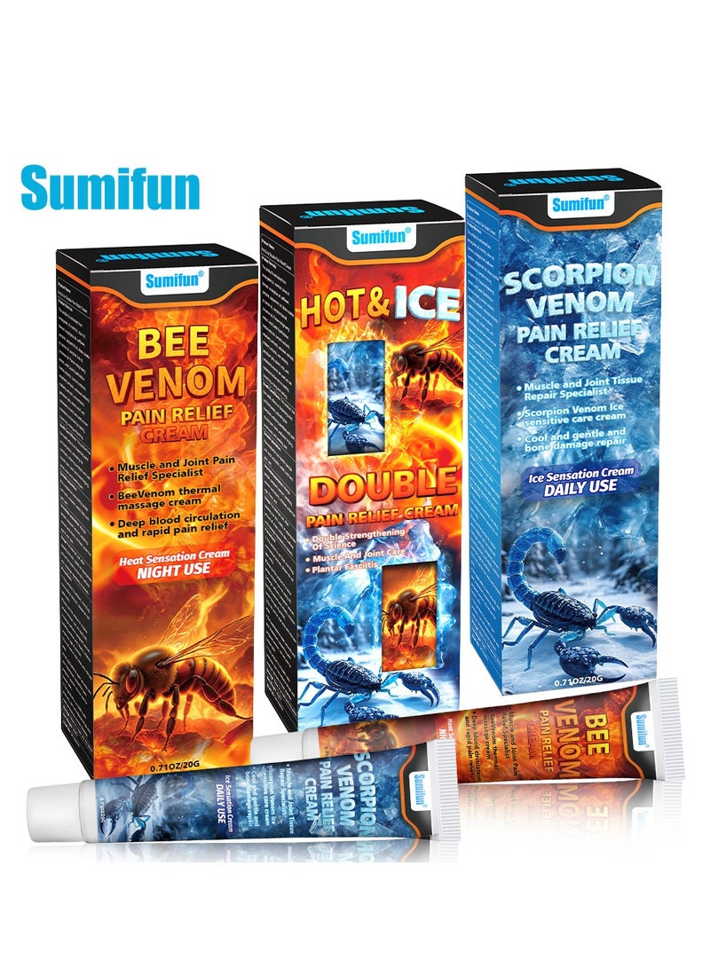 Sumifun Sumifun Ice and hot Dual Sensation Pain-Relieving cream Scorpion Venom Bee Poison Massage Cream  - Image 3