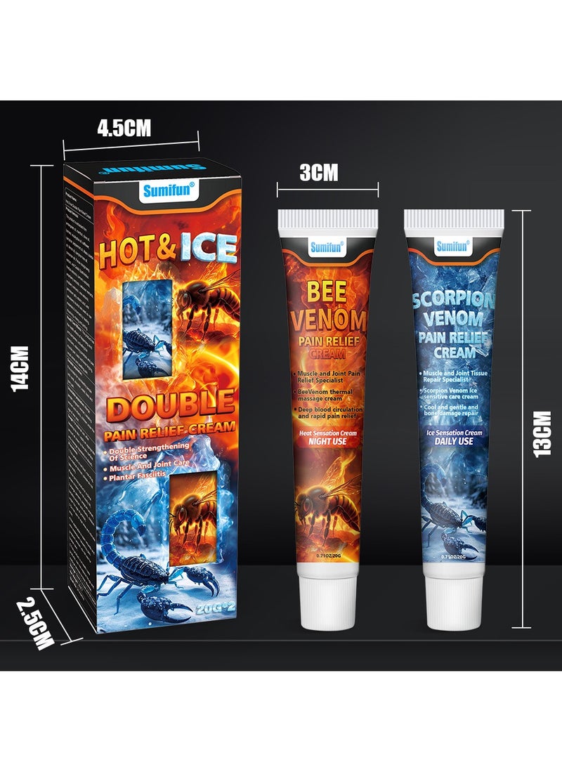 Sumifun Sumifun Ice and hot Dual Sensation Pain-Relieving cream Scorpion Venom Bee Poison Massage Cream  - Image 4