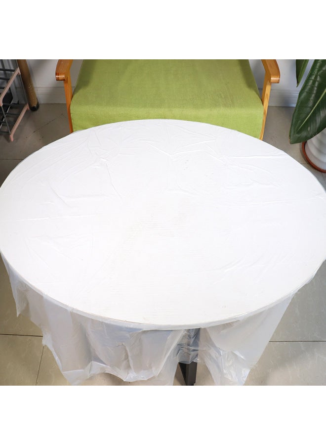 Disposable Tablecloth Roll-mounted Point-cut Tablecloth Household Kitchen Restaurant Hotel Wedding Banquet Oil-proof Drain-proof Printing-Specifications:180*180*20 (red) - Image 3