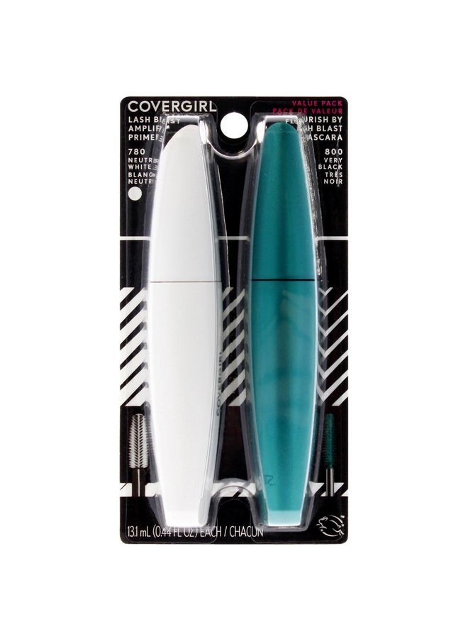 CoverGirl COVERGIRL Flourish by Lash Blast Mascara & COVERGIRL Lash Blast Amplify Eyelash Primer Pack  - Image 1