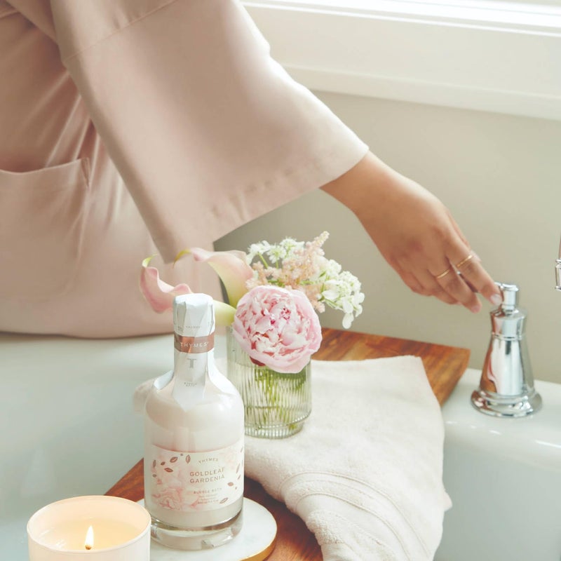 Thymes Bubble Bath - 11.5 Fl Oz - Goldleaf Gardenia - Image 2