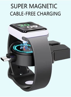 KASTWAVE USB-C Charger for Apple Watch Travel Car Charger Portable Wireless Powerful Magnetic Fast Charging Compatible with Apple Watch Ultra 8/7/SE/6/5/4/3/2 Portable Apple Watch Charger  - Image 3