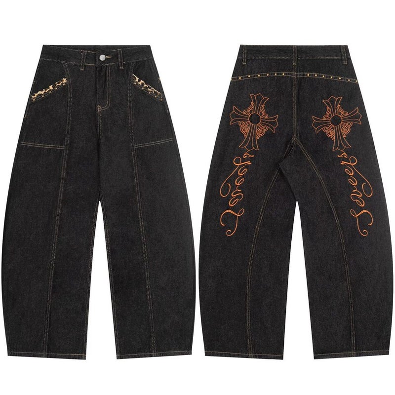 Unisex Casual Daily Denim Jeans - Image 1