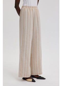Touche Elastic Waist Striped Trousers  - Image 3