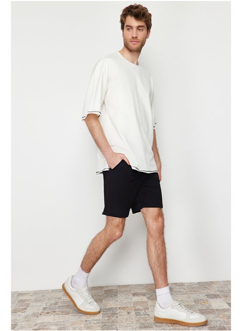 Black Regular/Normal Fit Basic Shorts TMNSS24SR00026