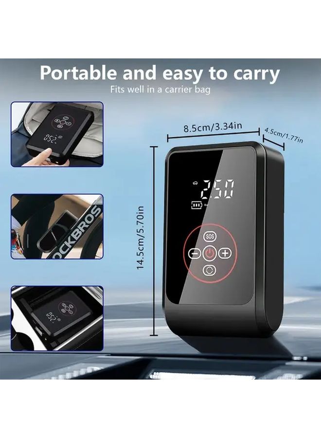 Cordless Tire Inflator Portable Digital Display USB C Charging Fast Inflation Compact - Image 1
