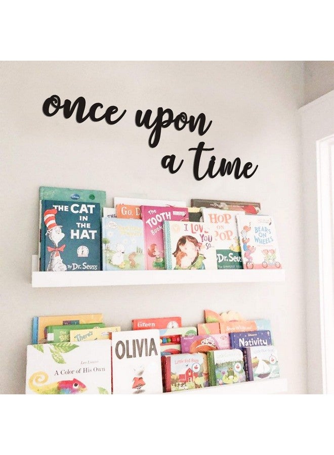 Huray Rayho Once Upon A Time Wood Sign Nursery Wall Decor Words Art Hanging Decor For Family Bookshelf Reading Nook Daycare Classroom Baby Shower Birthday Gift Ideas For Kids Toddlers Boys Girls - Image 5