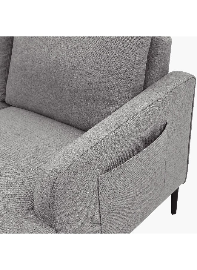 Prime NXT 3-Seater Reversible Fabric Corner Sofa with 2 Cushions and Side Pocket