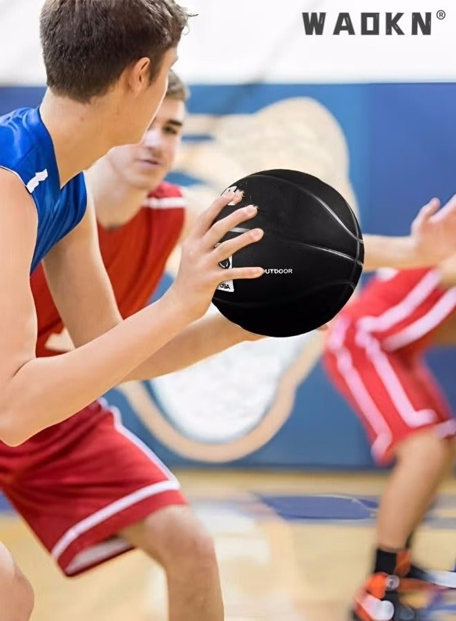 WAOKN Basketball 29.5" Standard Offical Size 7 Indoor Outdoor Basketball ,Basketball Standard Offical Indoor Outdoor Basketball Leather Game Basketball Game Training Universal Outdoor Sports Goods - Image 5