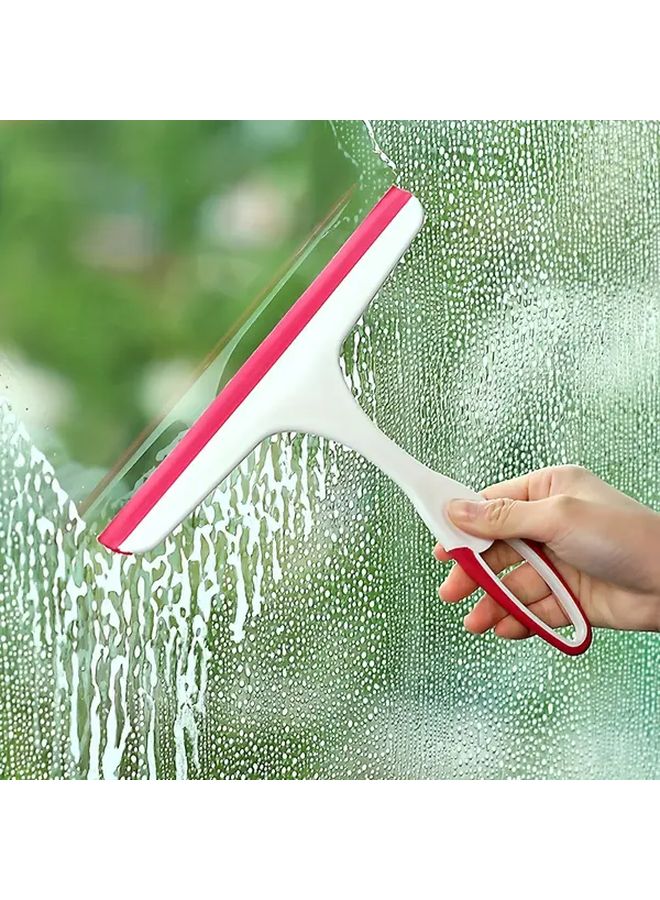 2pcs Blue Shower Window Scraper Glass Water Remover Cleaning Tool for Bathroom Car - Image 5