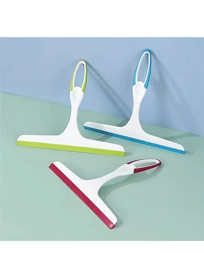 2pcs Blue Shower Window Scraper Glass Water Remover Cleaning Tool for Bathroom Car - Image 2