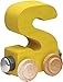 Maple Landmark NameTrains Bright Letter Car S Made in USA Yellow - Image 4
