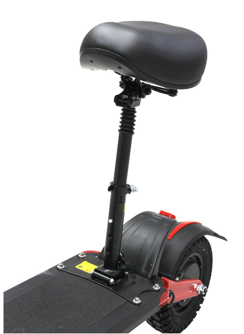 Leaders - LEADERS Electric Scooter with Chair 500W 13AH 48V 50km/h, 11" Off Road Tires Dual Lights Black and Red - Image 1