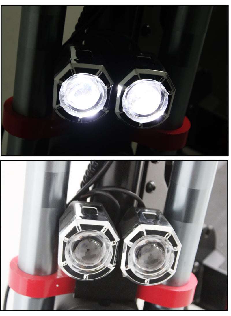 Leaders - LEADERS Electric Scooter with Chair 500W 13AH 48V 50km/h, 11" Off Road Tires Dual Lights Black and Red - Image 1