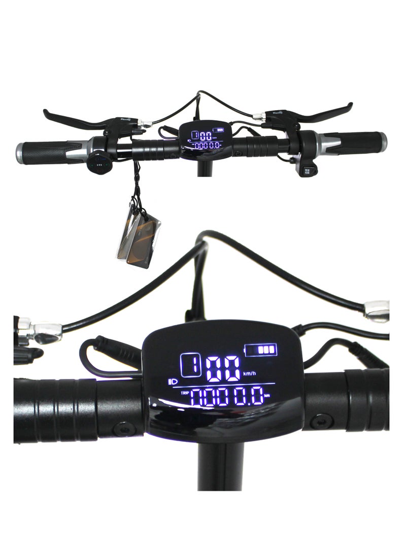Leaders - LEADERS Electric Scooter with Chair 500W 13AH 48V 50km/h, 11" Off Road Tires Dual Lights Black and Red - Image 1