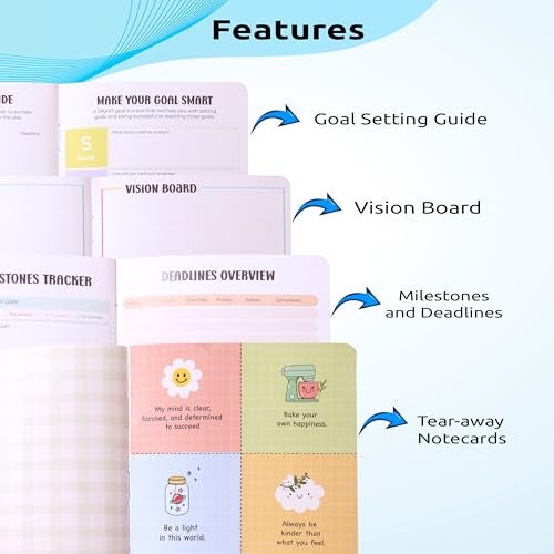 PAPBOO Undated Happiness Planner Hardbound | 115 GSM | 21.5 × 15.5 cm | 242 Pages | Weekly Spreads, Monthly Reflection, Habit Tracker, Expense Tracker & Project Planner(Goals) - Image 5