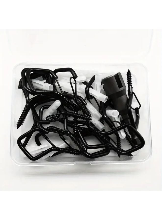 41 قطعة خطافات معدنية متينة بقفل أمان مضاد للسقوط للإضاءة البونساي وعيد الميلاد - Image 1