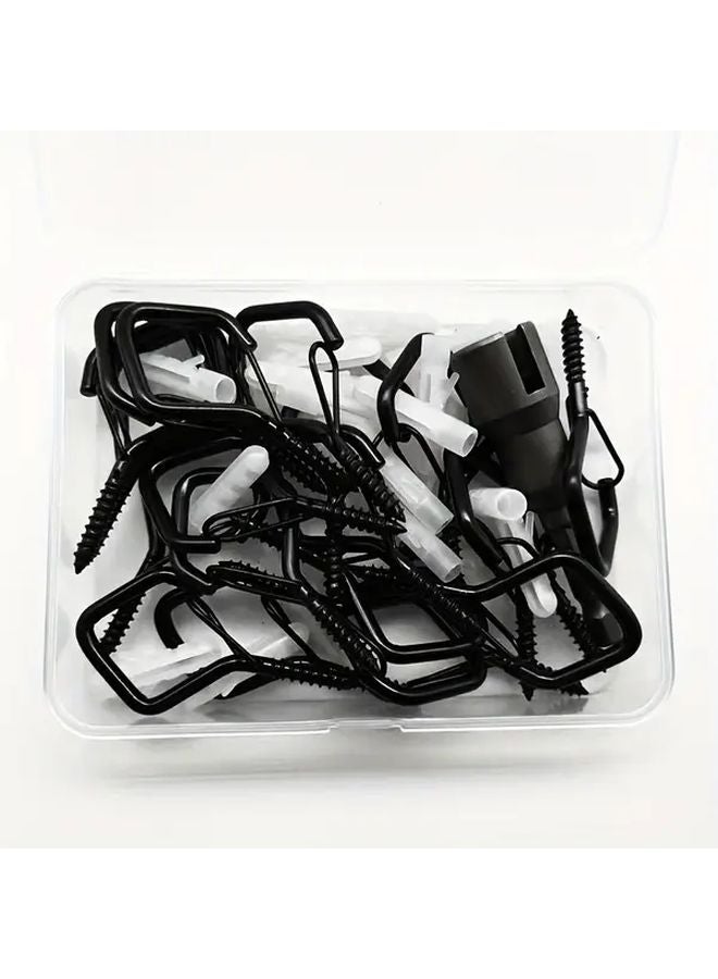 41 قطعة خطافات معدنية متينة بقفل أمان مضاد للسقوط للإضاءة البونساي وعيد الميلاد - Image 5