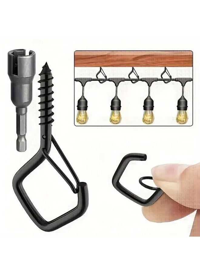 41 قطعة خطافات معدنية متينة بقفل أمان مضاد للسقوط للإضاءة البونساي وعيد الميلاد - Image 2