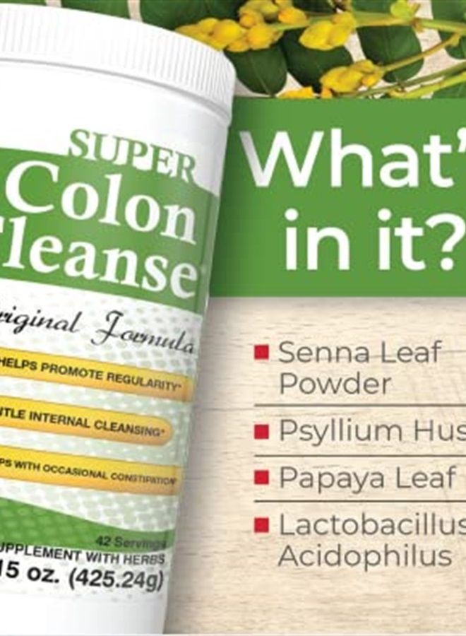 Health Plus تنظيف القولون الفائق الصيغة الأصلية (1991-2018)، 15 أونصة. مسحوق، 42 حصة - Image 1