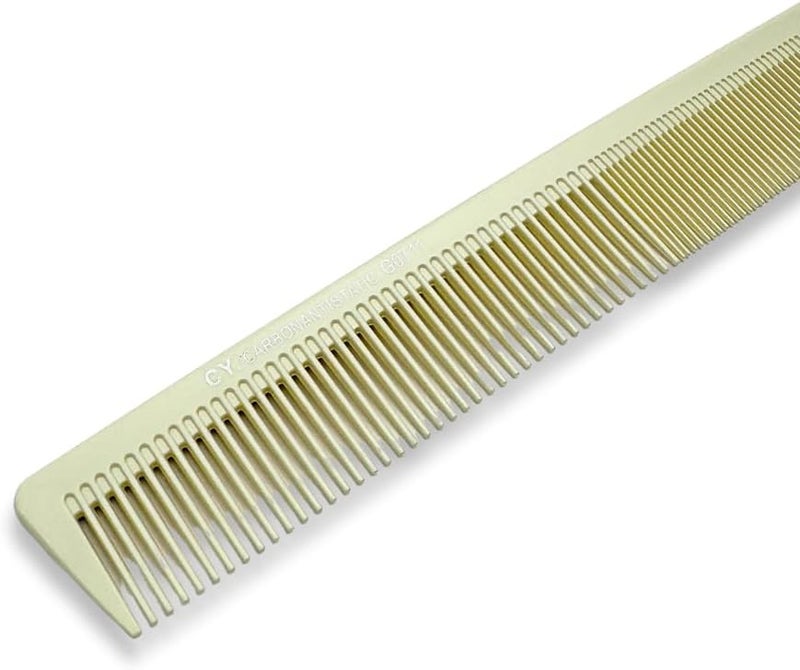 Glitters Professional Hair Styling Comb Set - 3 Piece Detangling and Styling Combs in Turquoise, Beige, and Pink - Image 3