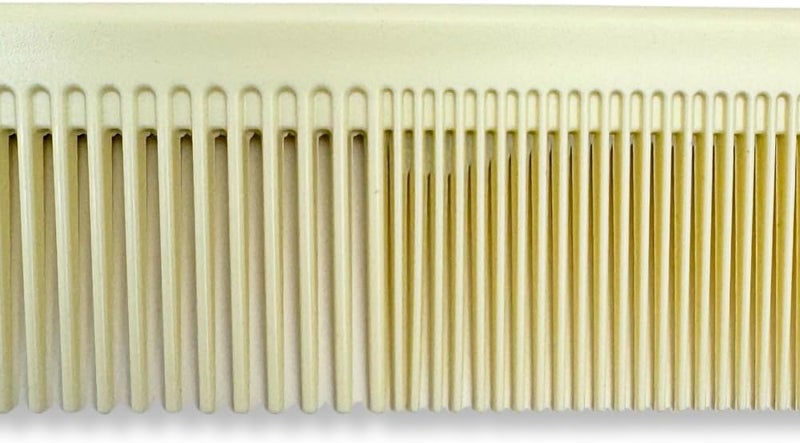 Glitters Professional Hair Styling Comb Set - 3 Piece Detangling and Styling Combs in Turquoise, Beige, and Pink - Image 5