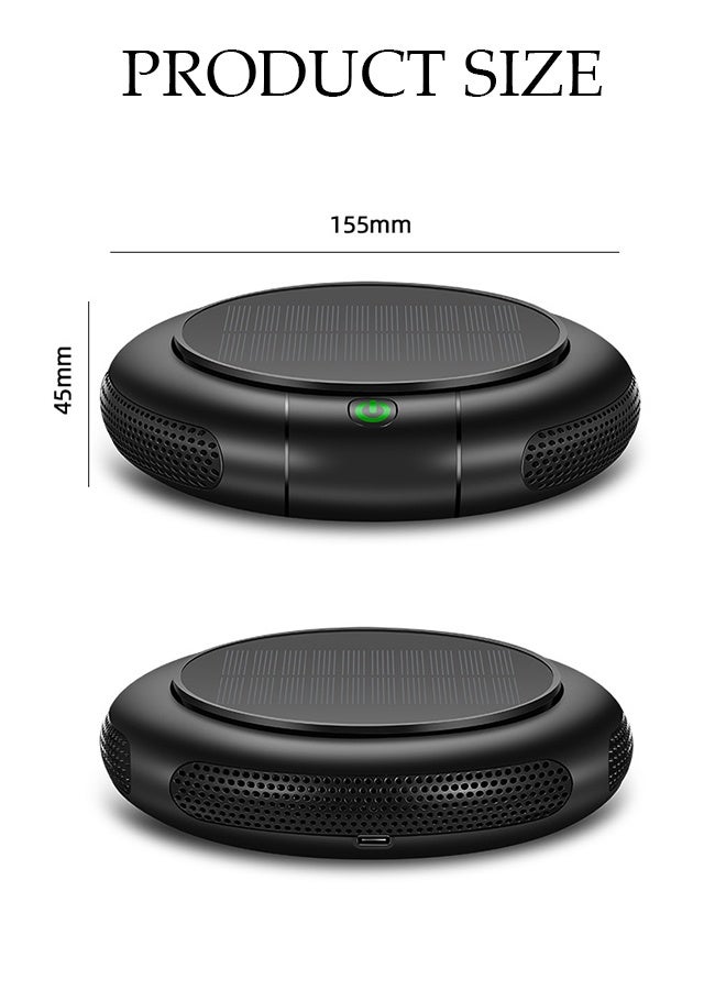 DUNISO Car Ionizer Air Purifier, USB Air Freshener, Portable Vehicle Air Purifier with USB Charging 2 Modes and 3 Speeds, Filters for Pollution, Odors, Gases, Car Fumes, Viruses, Great for Travel or  Commute - Image 2