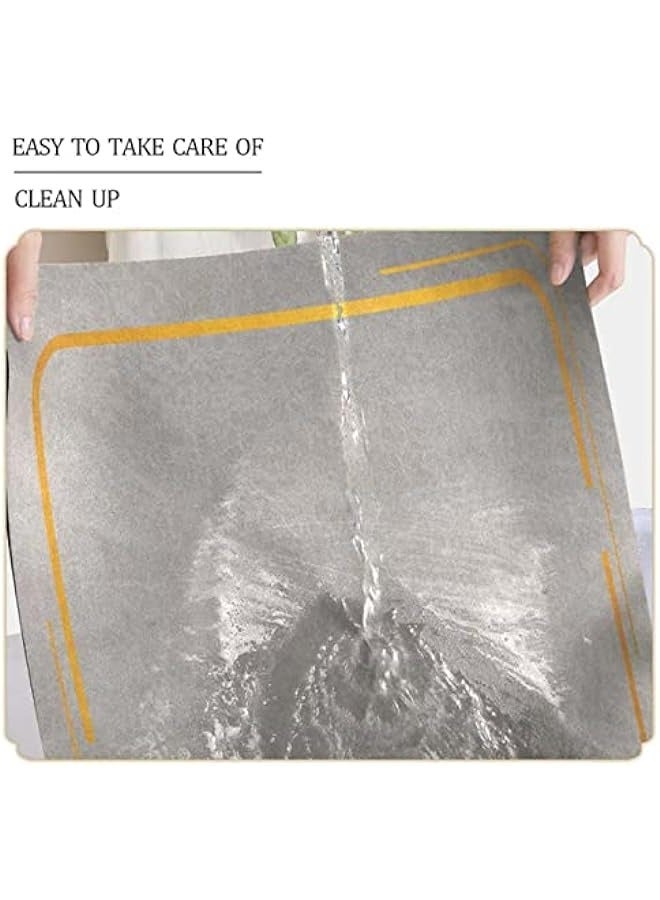 MIXDE Light Grey Kitchen Drying Mat - 20X24 Inch Coffee Maker Pad for Countertops - Image 3